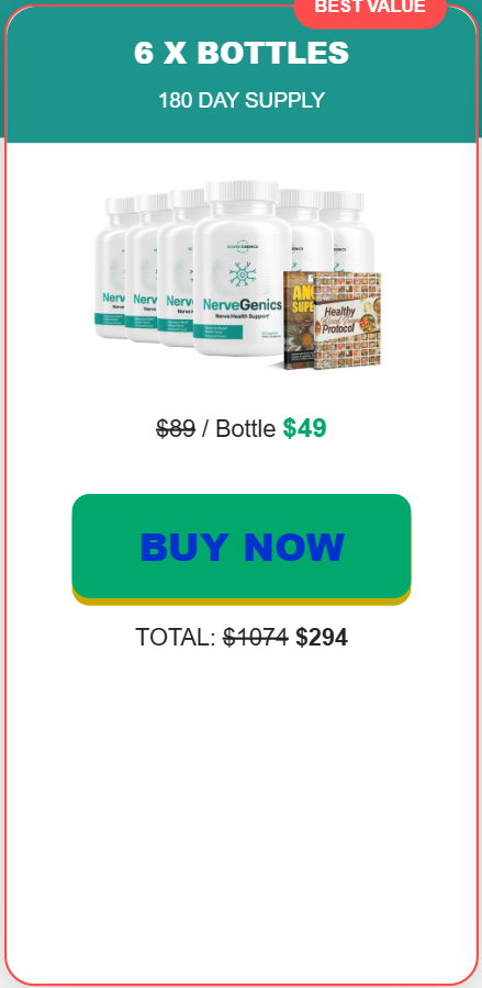 NerveGenics- 6 Bottle